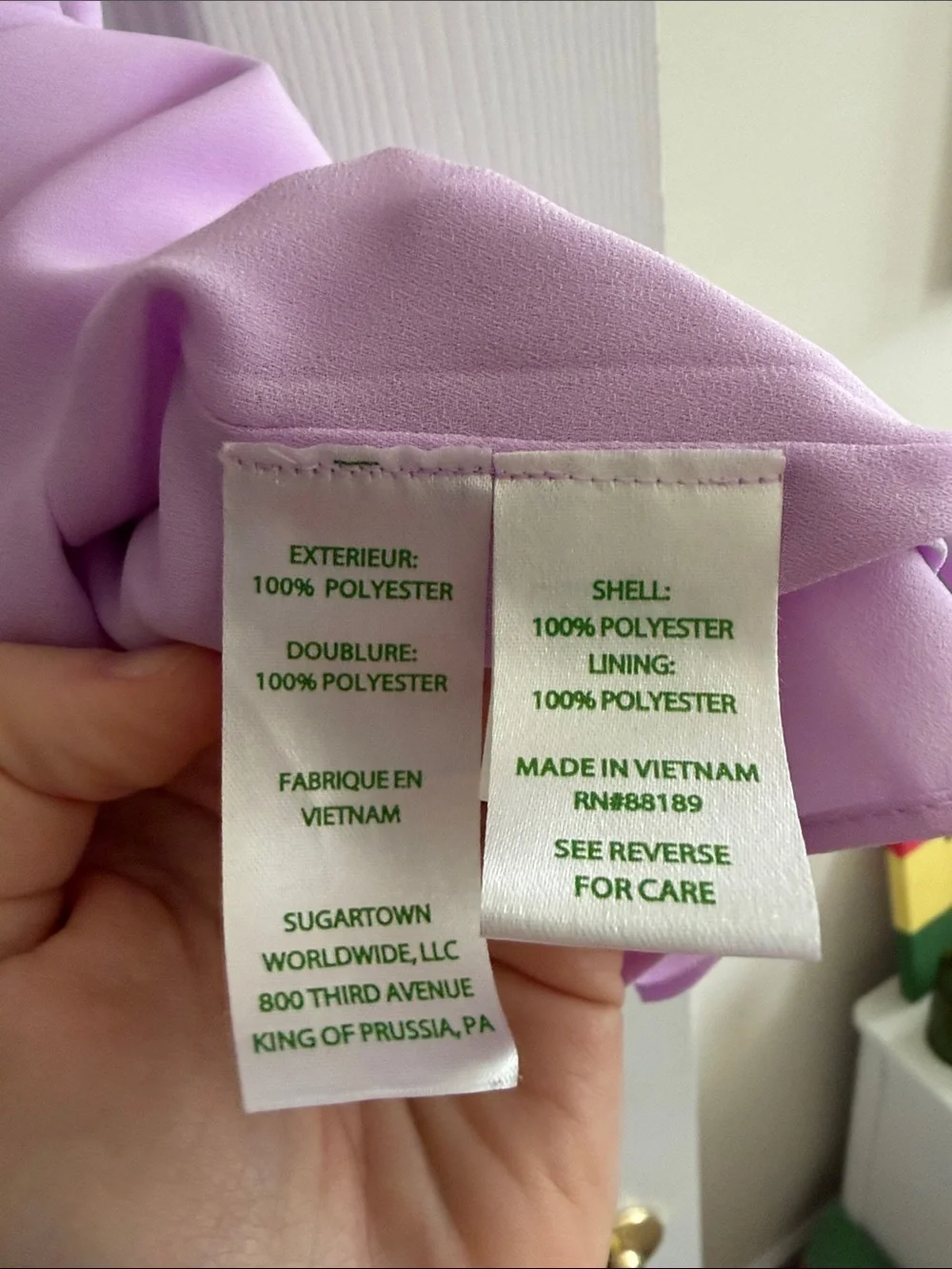 Lilly Pulitzer Lavender Ruffle-Front Tank - Picture 4 of 4